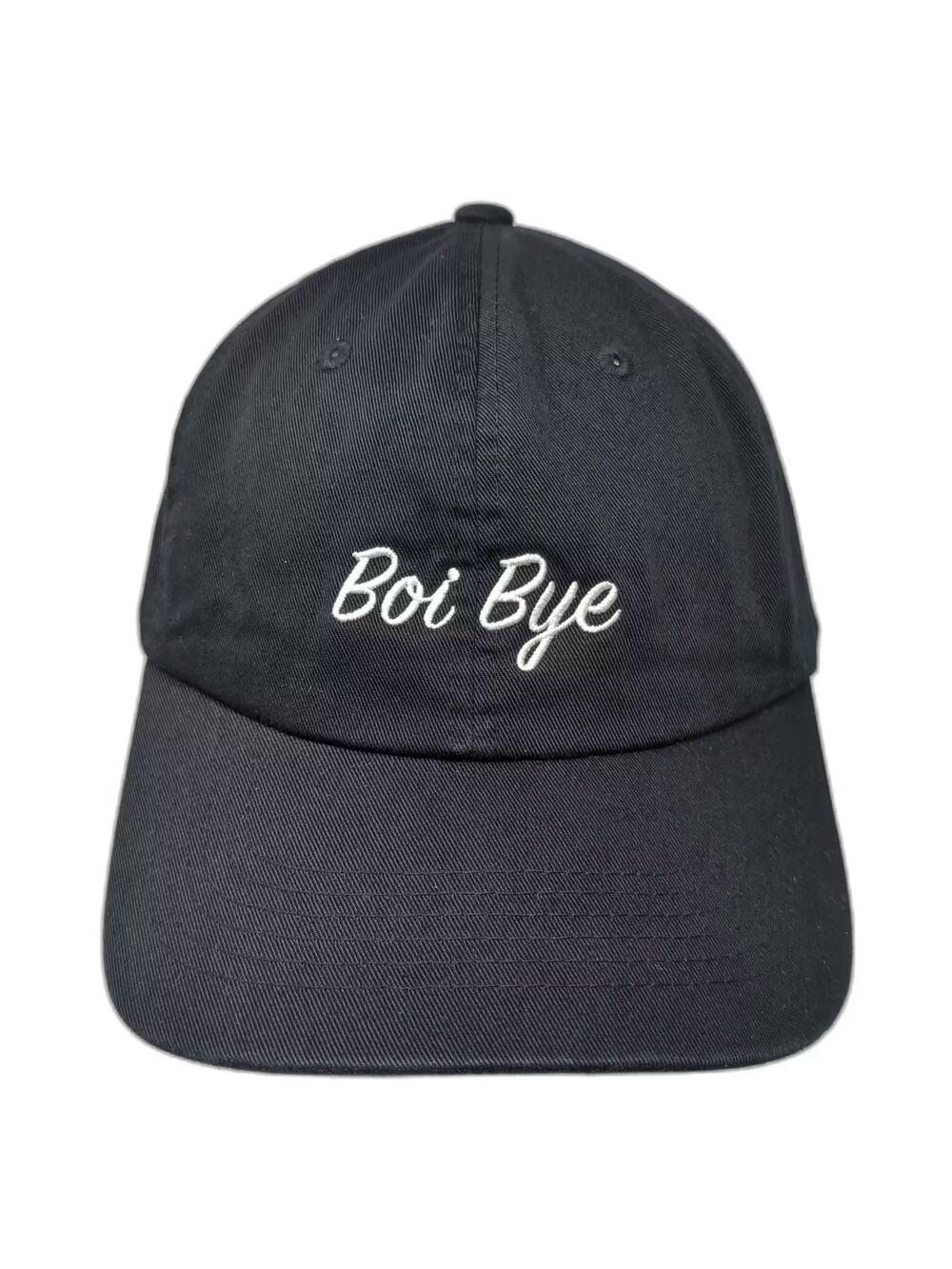 Empyre Boi Bye Embroidered Black Baseball Cap One Size Adjustable Slideback Hat